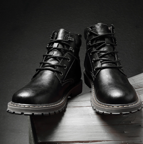 Trendy Warm Martin Boots with Velvet Lining