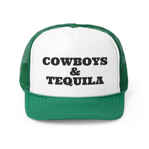 Cowboys and Tequila Funny Trucker Hat