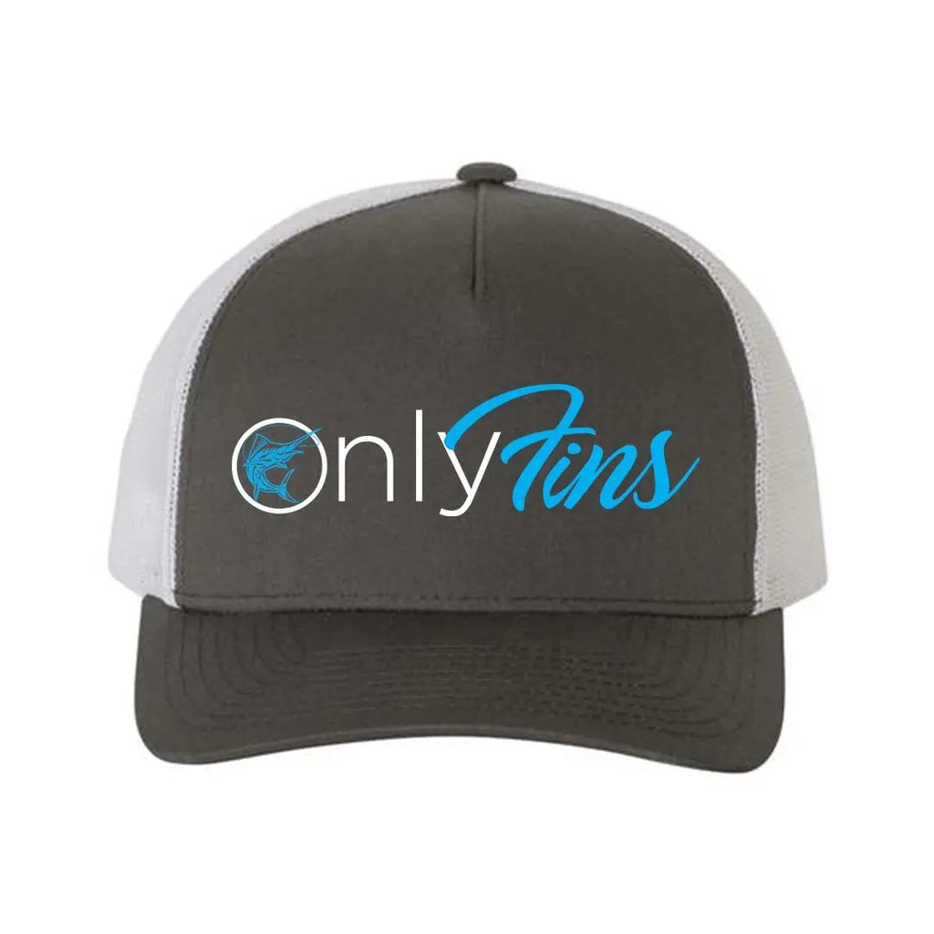 Only Fins Retro Embroidered Snapback Trucker Hat