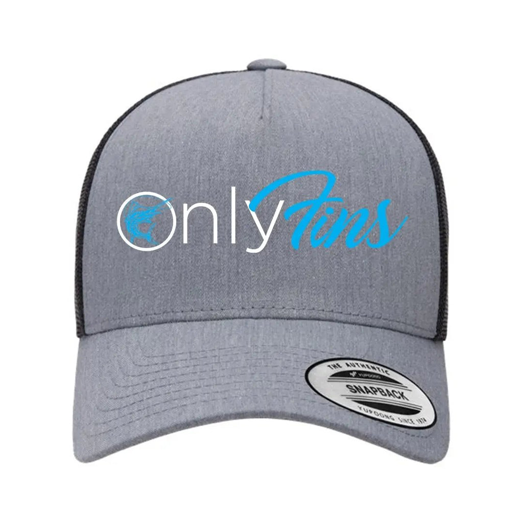 Only Fins Retro Embroidered Snapback Trucker Hat