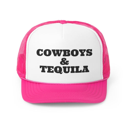 Cowboys and Tequila Funny Trucker Hat