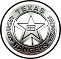 3 Inch Cloth Patch Texas Rangers Old West Badge