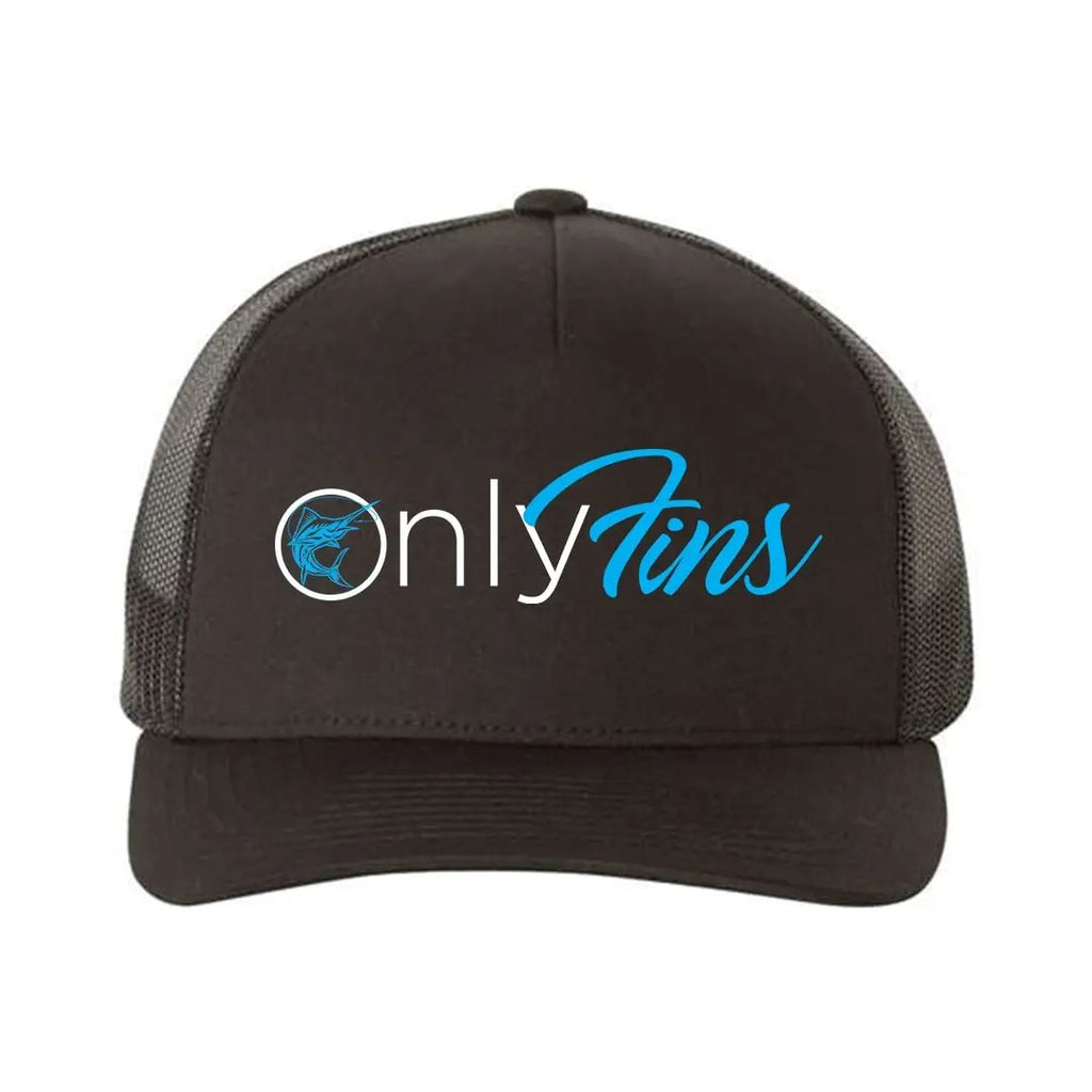 Only Fins Retro Embroidered Snapback Trucker Hat