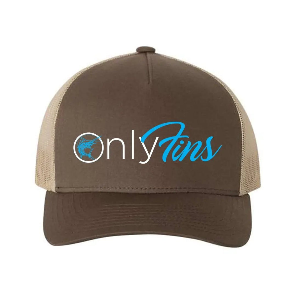Only Fins Retro Embroidered Snapback Trucker Hat