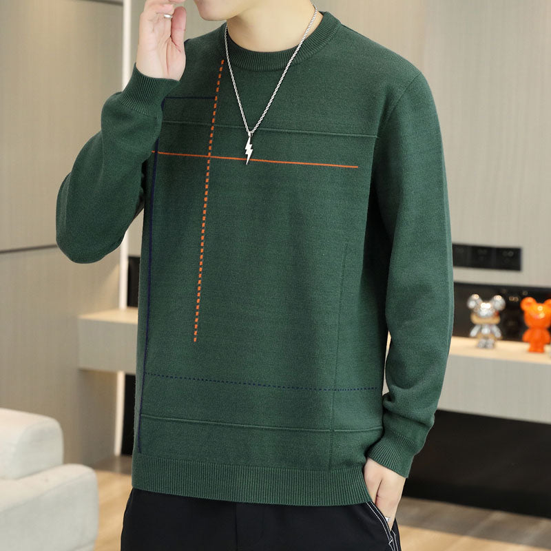 Men's Round-Neck Casual Versatile Sweater Top