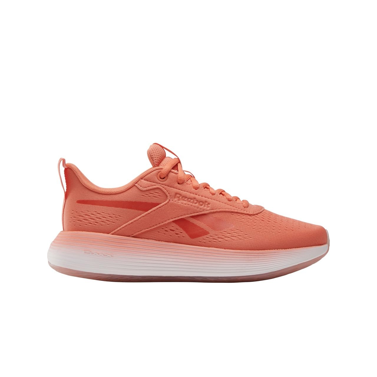 Reebok Womens DMX Comfort + Sneaker Supercharged Coral/White/Barely Grey 11