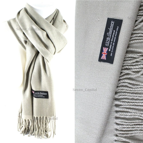 Mens Womens Winter Warm SCOTLAND Made Pashmina Scarf Scarves Plaid
