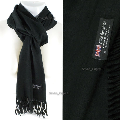 Mens Womens Winter Warm SCOTLAND Made Pashmina Scarf Scarves Plaid