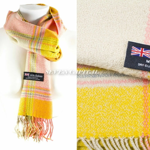 Mens Womens Winter Warm SCOTLAND Made Pashmina Scarf Scarves Plaid