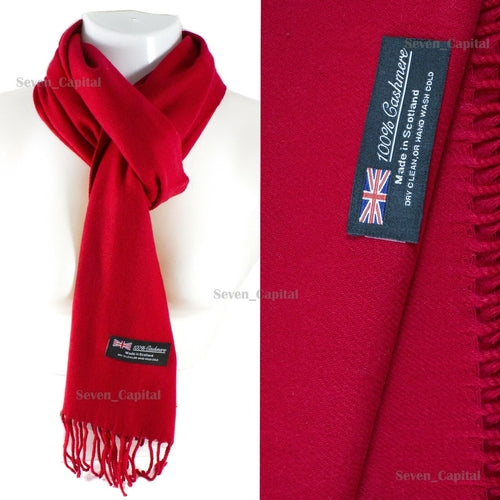Mens Womens Winter Warm SCOTLAND Made Pashmina Scarf Scarves Plaid