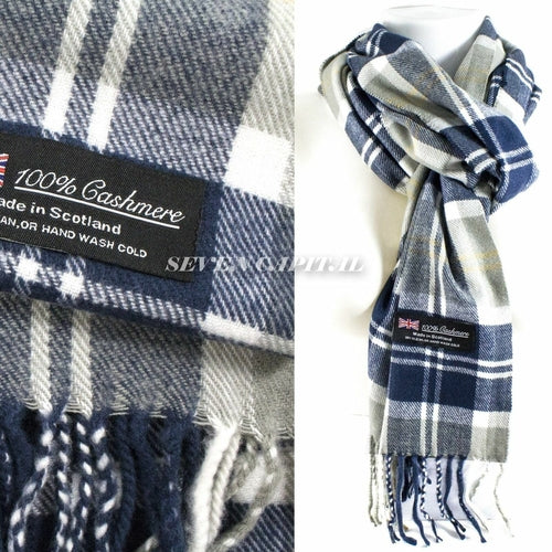 Mens Womens Winter Warm SCOTLAND Made Pashmina Scarf Scarves Plaid