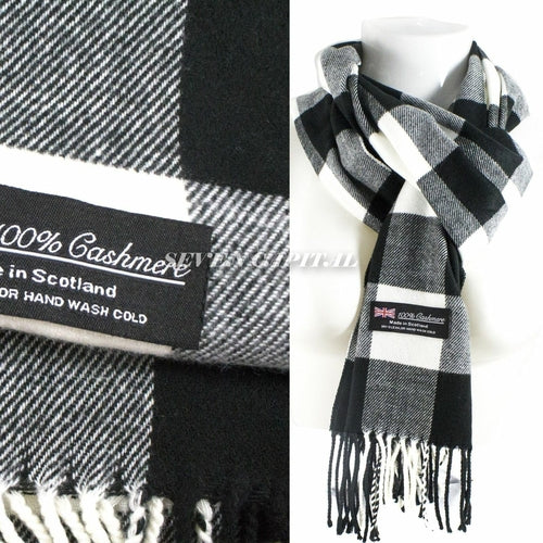 Mens Womens Winter Warm SCOTLAND Made Pashmina Scarf Scarves Plaid