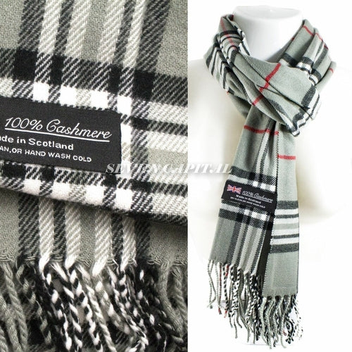 Mens Womens Winter Warm SCOTLAND Made Pashmina Scarf Scarves Plaid