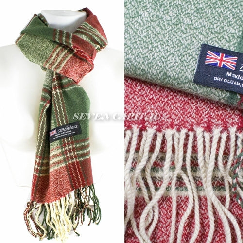 Mens Womens Winter Warm SCOTLAND Made Pashmina Scarf Scarves Plaid