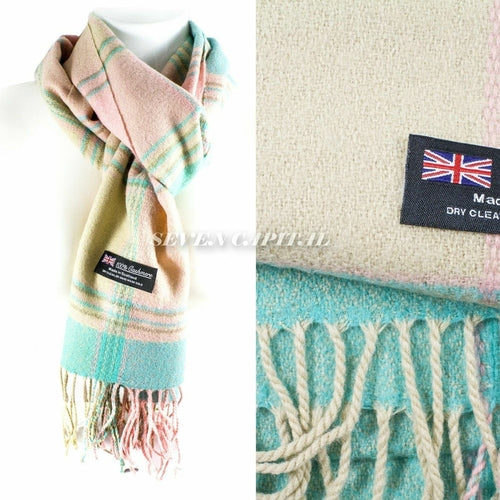 Mens Womens Winter Warm SCOTLAND Made Pashmina Scarf Scarves Plaid