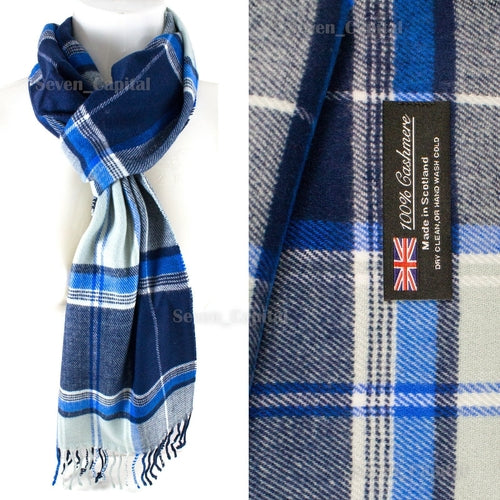 Mens Womens Winter Warm SCOTLAND Made Pashmina Scarf Scarves Plaid