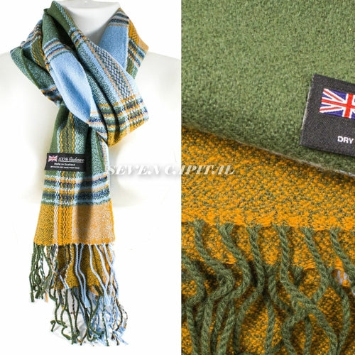 Mens Womens Winter Warm SCOTLAND Made Pashmina Scarf Scarves Plaid