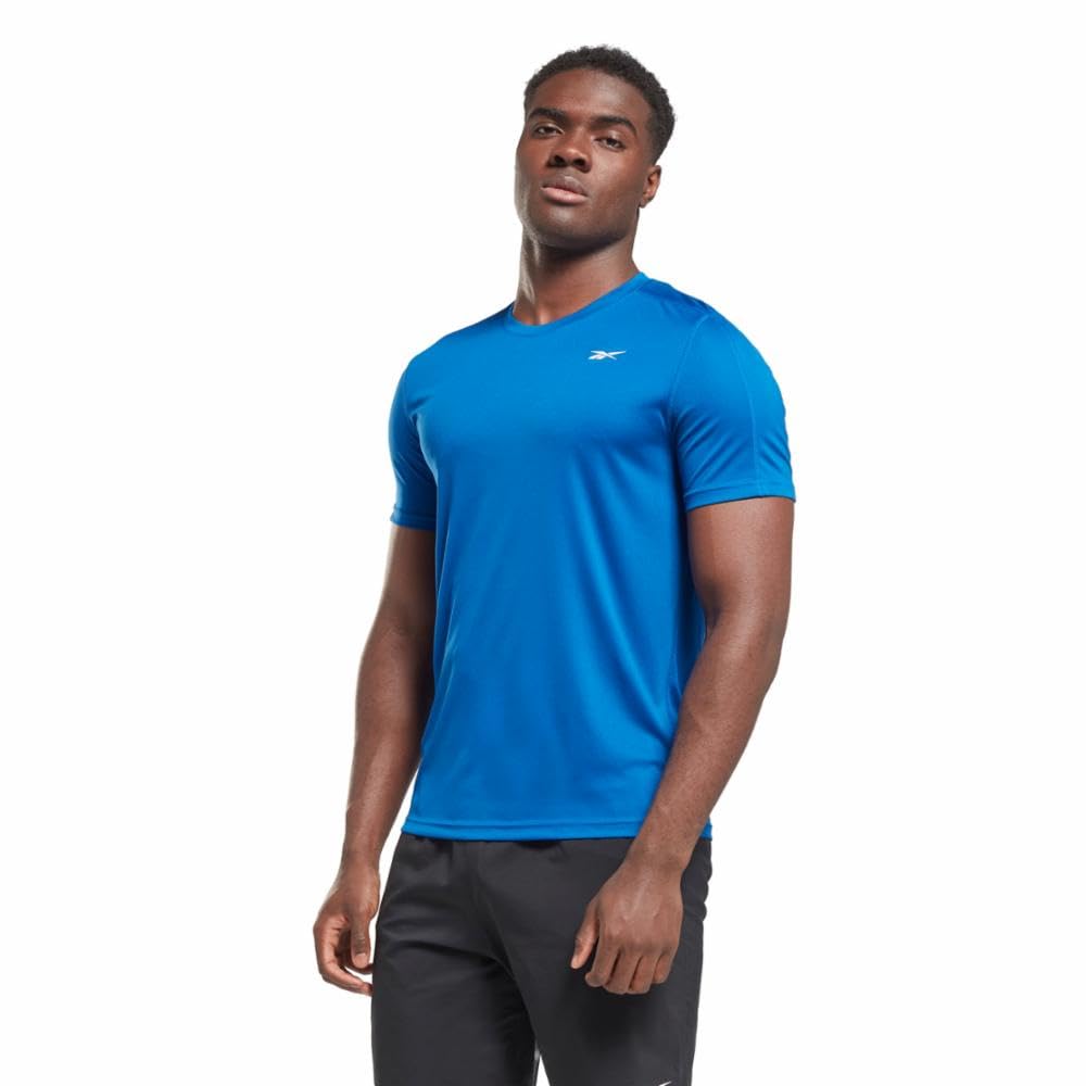 Reebok Mens Standard Workout Ready Tee Vector Blue Small