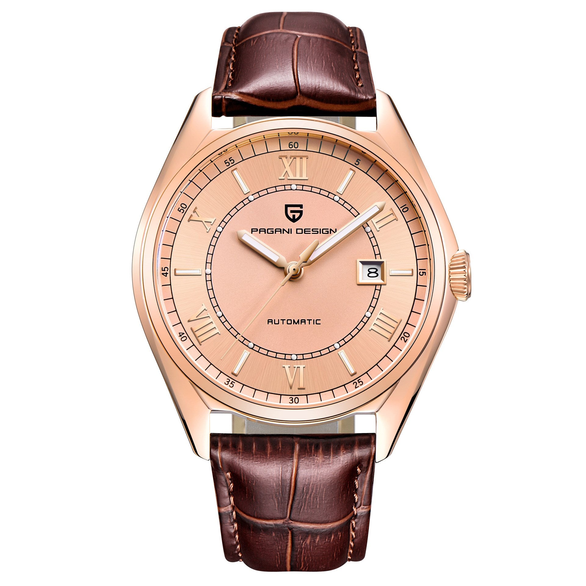 PAGANI DESIGN Men's Automatic Mechanical Watch (Leather)