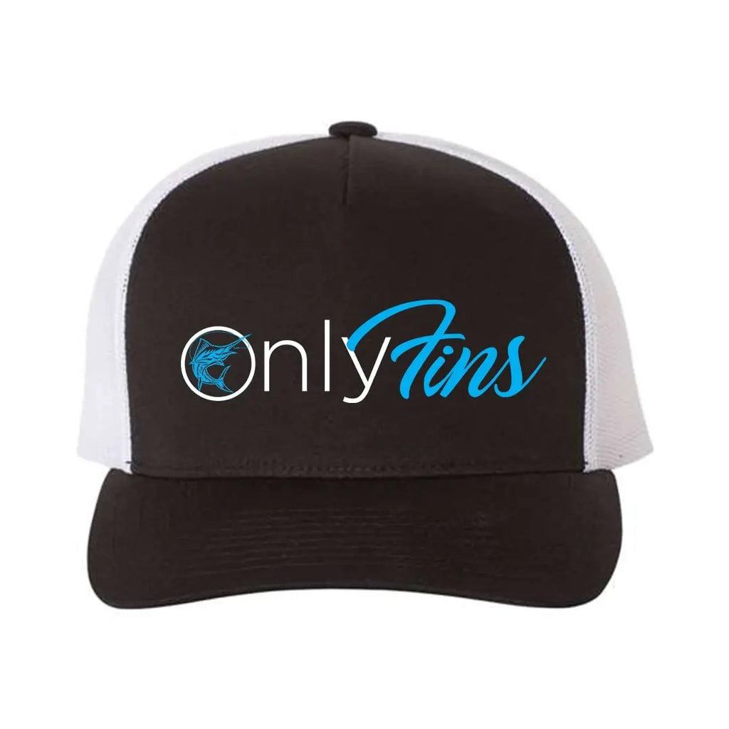 Only Fins Retro Embroidered Snapback Trucker Hat