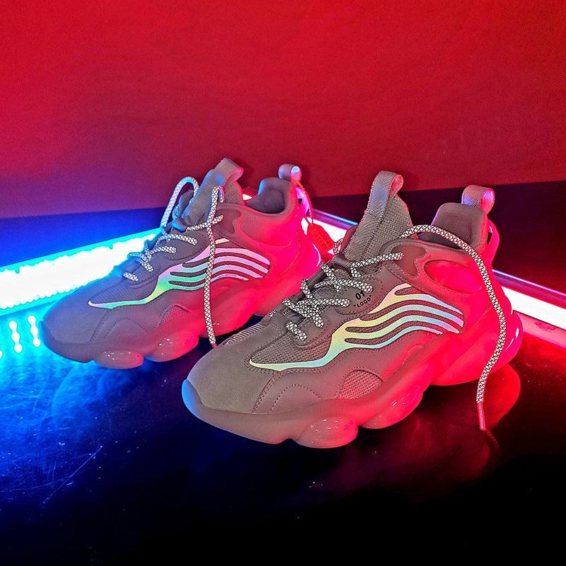 Men's Autumn Trendy Fluorescent Dad Sneakers