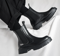 Thick Soled Doc Martens Men's High Top Leather Boots
