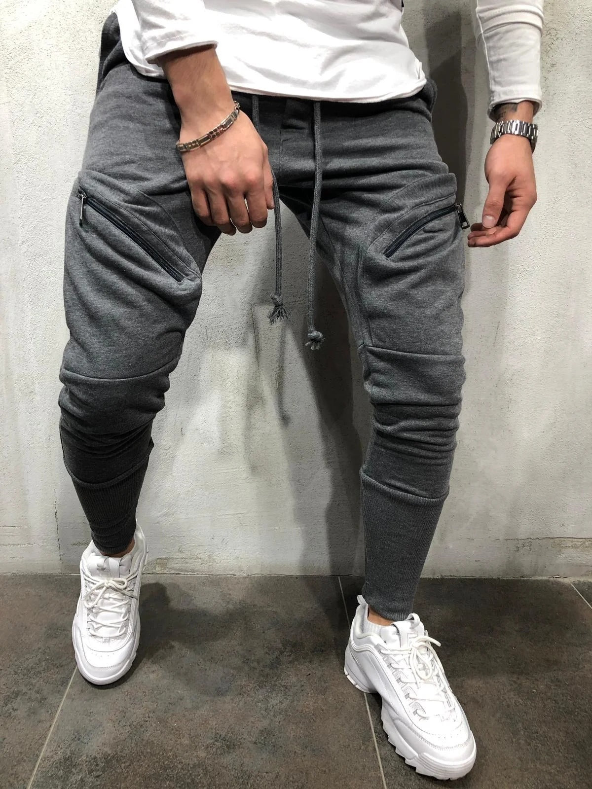 Men's Casual Sports Pants with Multi Pockets