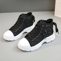 CanvasStep™ – Platform High-Top Sneakers with Zipper Details