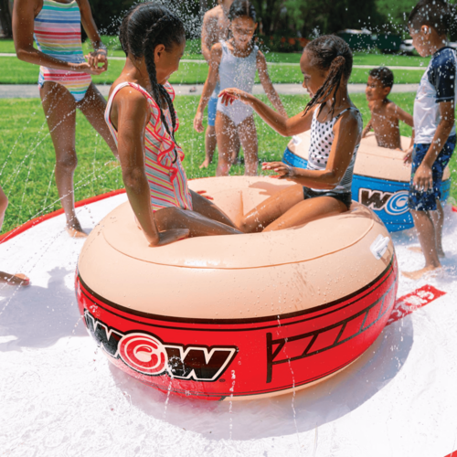 WOW Watersports 10ft Sumo Wrestling Spray Pad with 2 Sumo