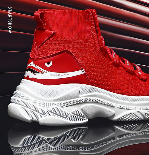 StreetFace™ – Reactive Sole High-Top Sneakers