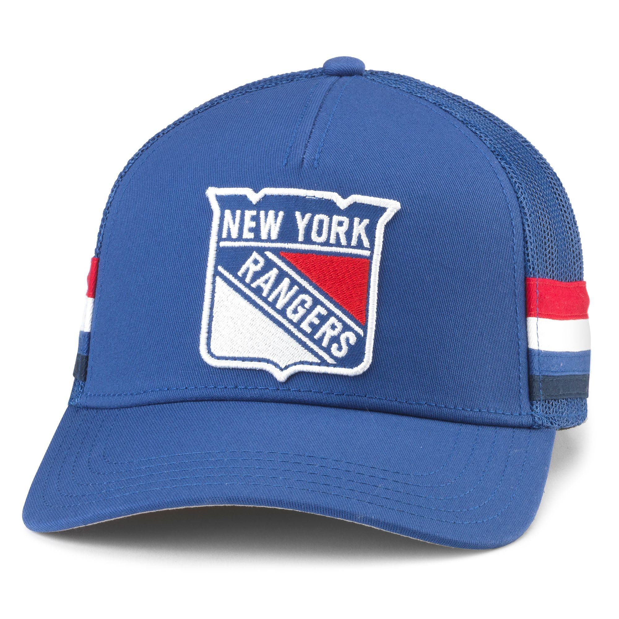 AMERICAN NEEDLE New York Rangers NHL Hotfoot Adjustable Snapback Baseball Hat Royal Blue (23018A-NYR-ROY)