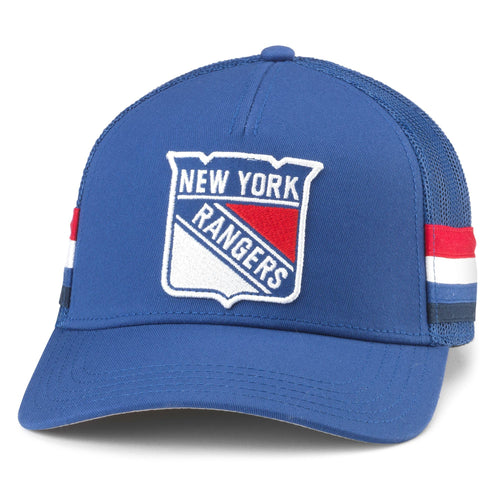 AMERICAN NEEDLE New York Rangers NHL Hotfoot Adjustable Snapback Baseball Hat Royal Blue (23018A-NYR-ROY)