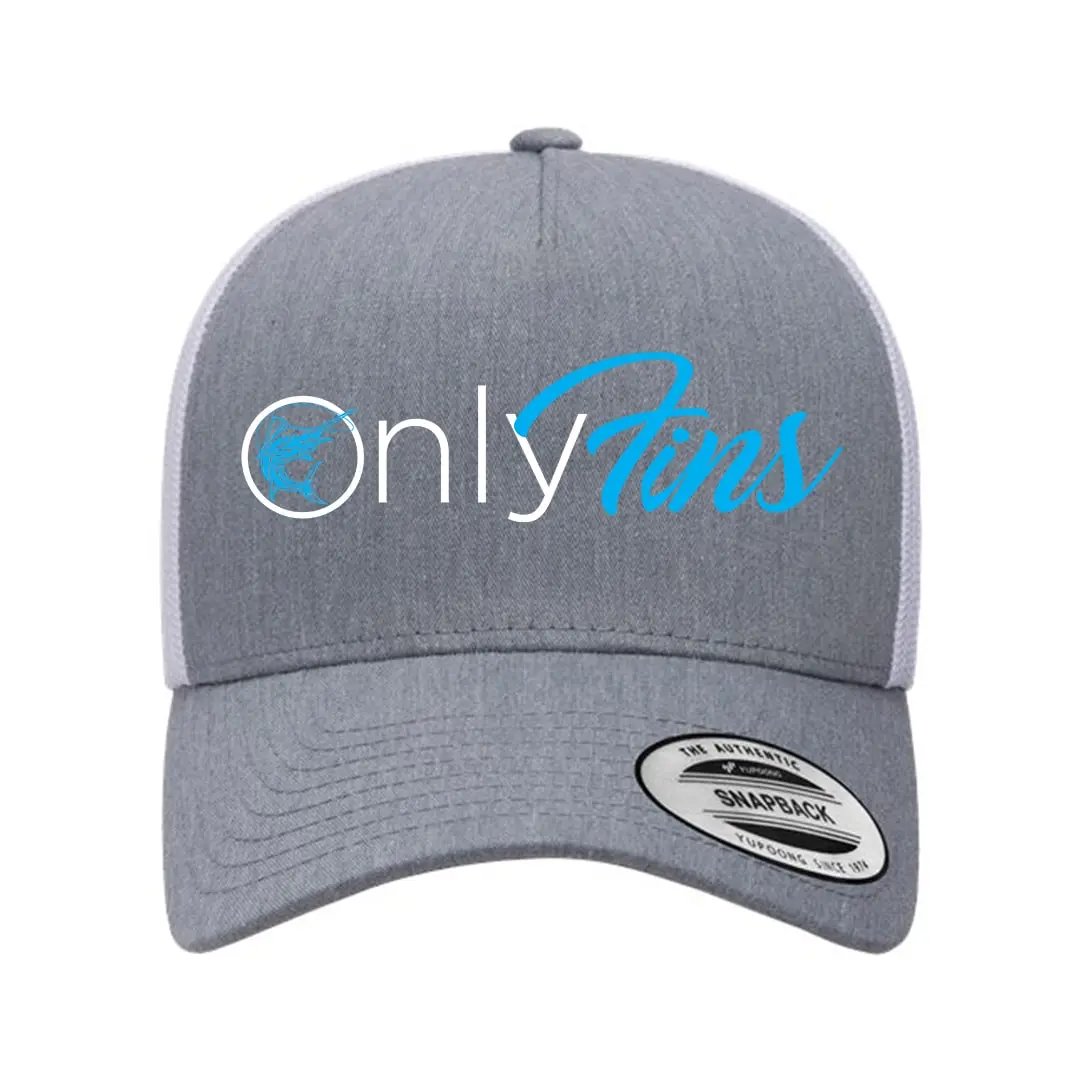 Only Fins Retro Embroidered Snapback Trucker Hat
