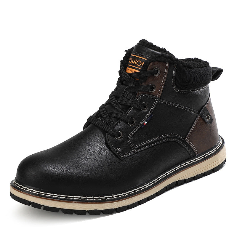 Trendy Warm Martin Boots with Velvet Lining