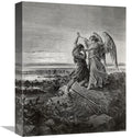 Global Gallery GCS-277420-16-142 16 in. Jacob Wrestling with the Angel