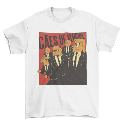 Dogs in suits t-shirt movie parody t-shirt design