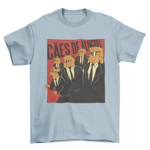 Dogs in suits t-shirt movie parody t-shirt design