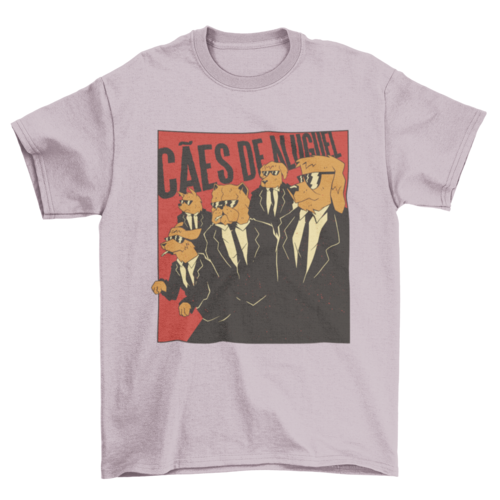 Dogs in suits t-shirt movie parody t-shirt design