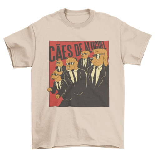 Dogs in suits t-shirt movie parody t-shirt design