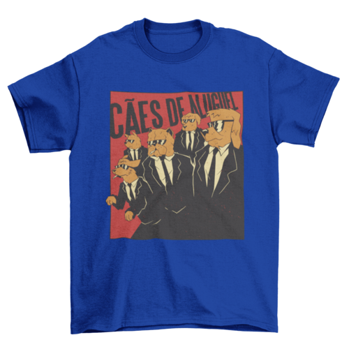 Dogs in suits t-shirt movie parody t-shirt design
