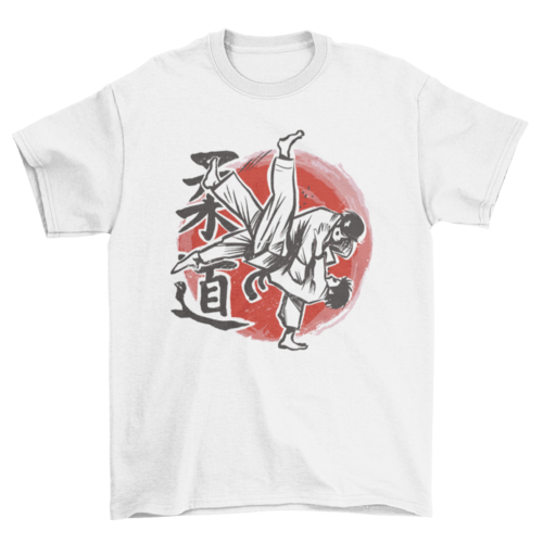 Judo hand drawn fighters t-shirt