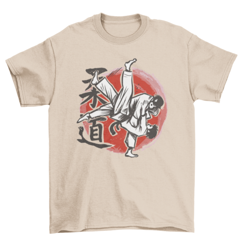 Judo hand drawn fighters t-shirt