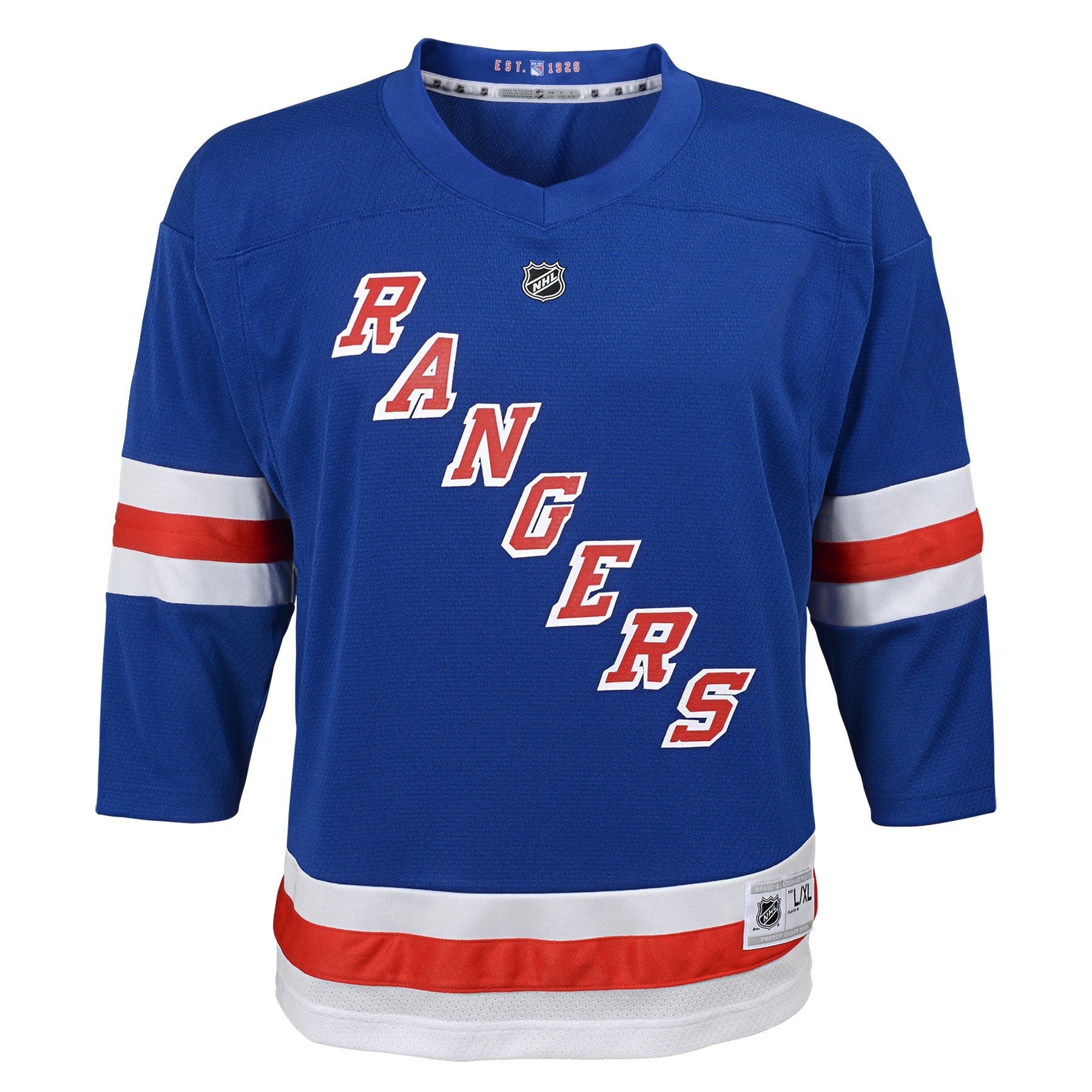 NHL New York Rangers Youth Boys Replica Home-Team Jersey Small/Medium Marathon Blue