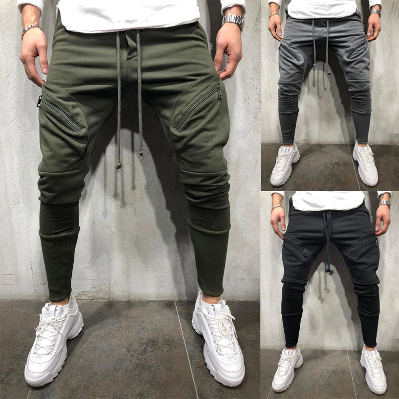 Men's Casual Sports Pants with Multi Pockets