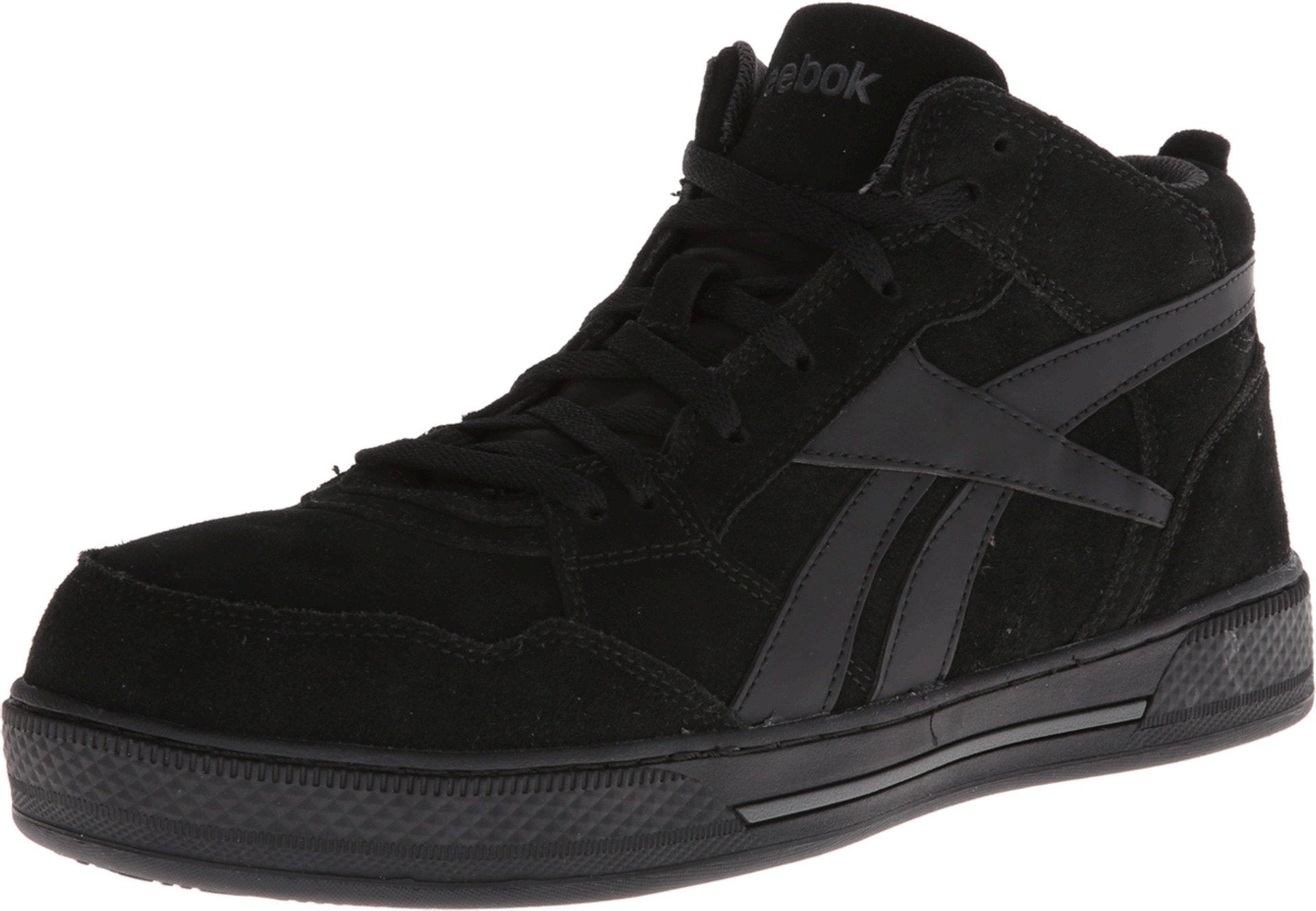 Reebok Work Mens Dayod Safety Toe Skateboard Work Shoe Black 9 M US