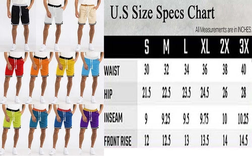 Mens Striped Basketball Active Jordan Shorts SP33