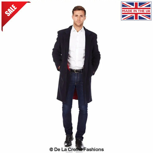 De La Creme MAN - Wool & Cashmere Blend Formal Security Overcoat