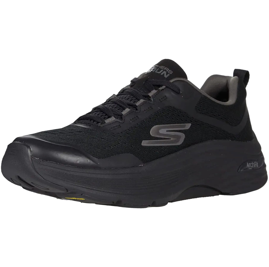 Skechers Mens Max Cushioning Arch Fit - Athletic Workout Running Walking Shoes with Air-Cooled Foam Sneaker Black 8 US