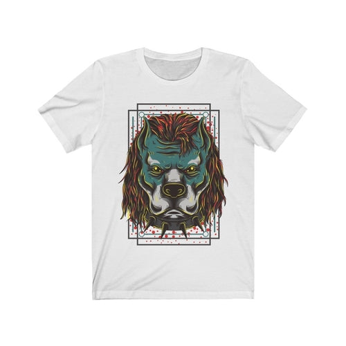 Hipster Pitbull Gangster illustrational Graphic T-Shirt