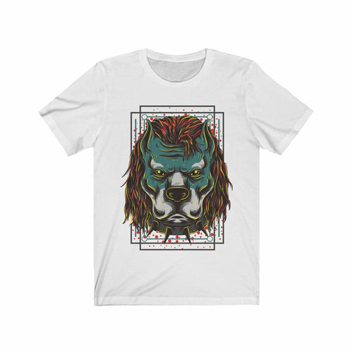 Hipster Pitbull Gangster illustrational Graphic T-Shirt